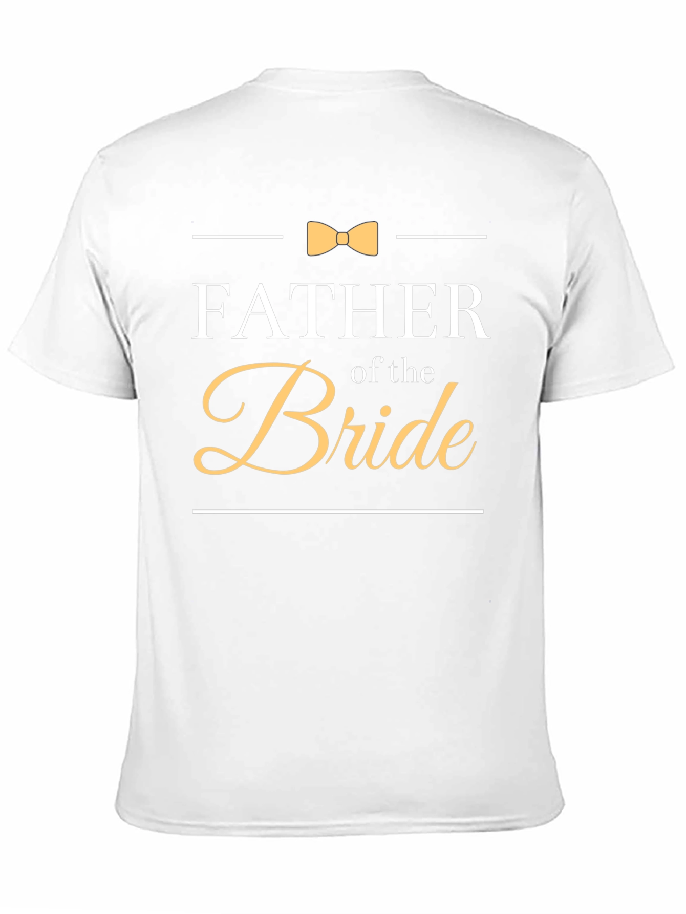 Father of the Bride T-Shirt Bowtie Wedding Tee