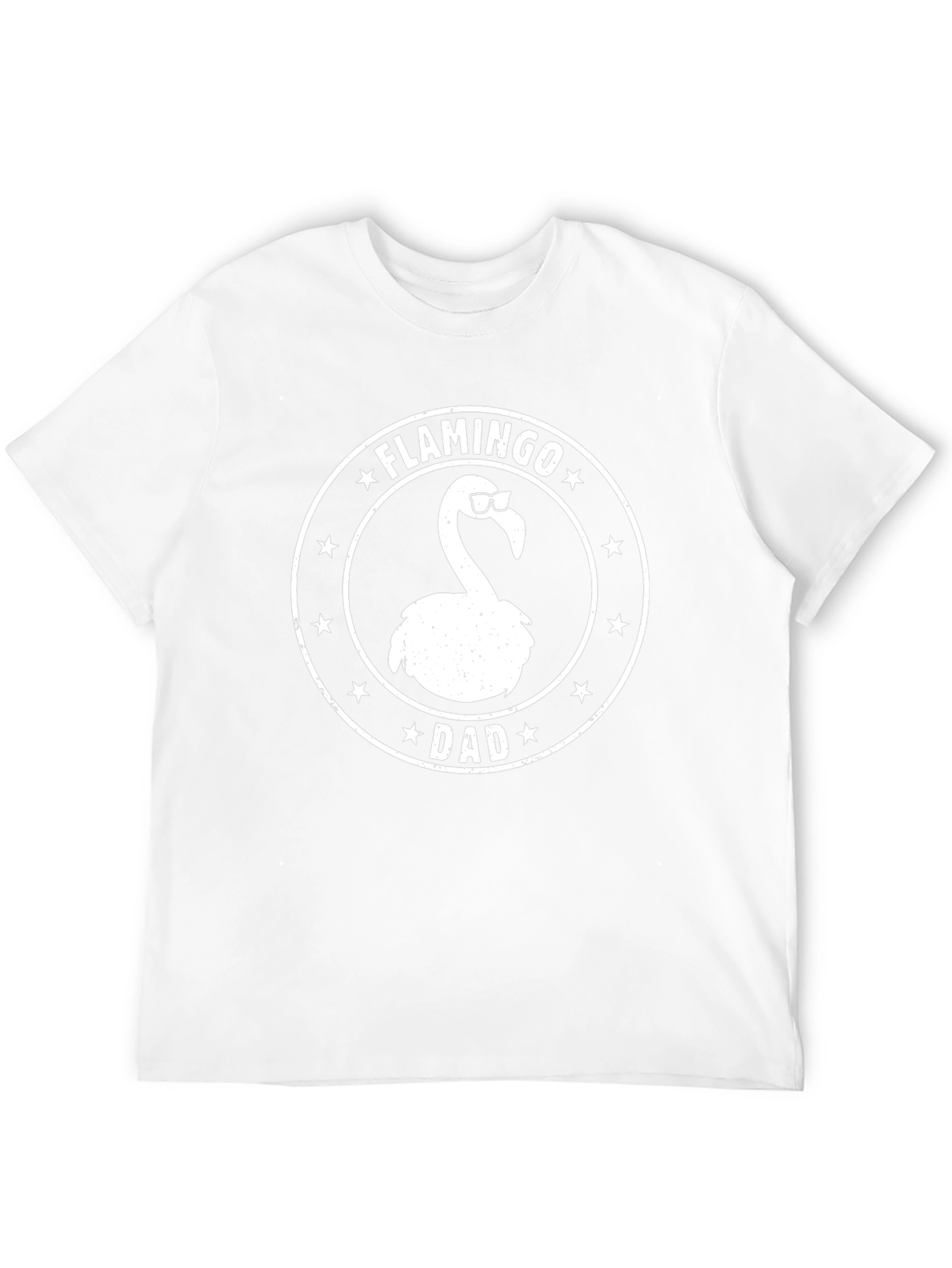 Flamingo Dad Graphic T-Shirt - Fun Fathers Day Gift