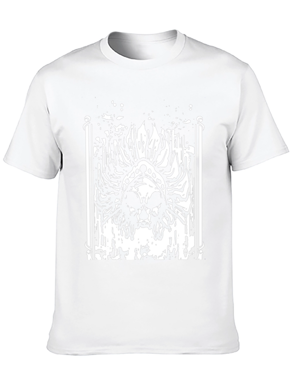 Skull Headdress Graphic Black T-Shirt