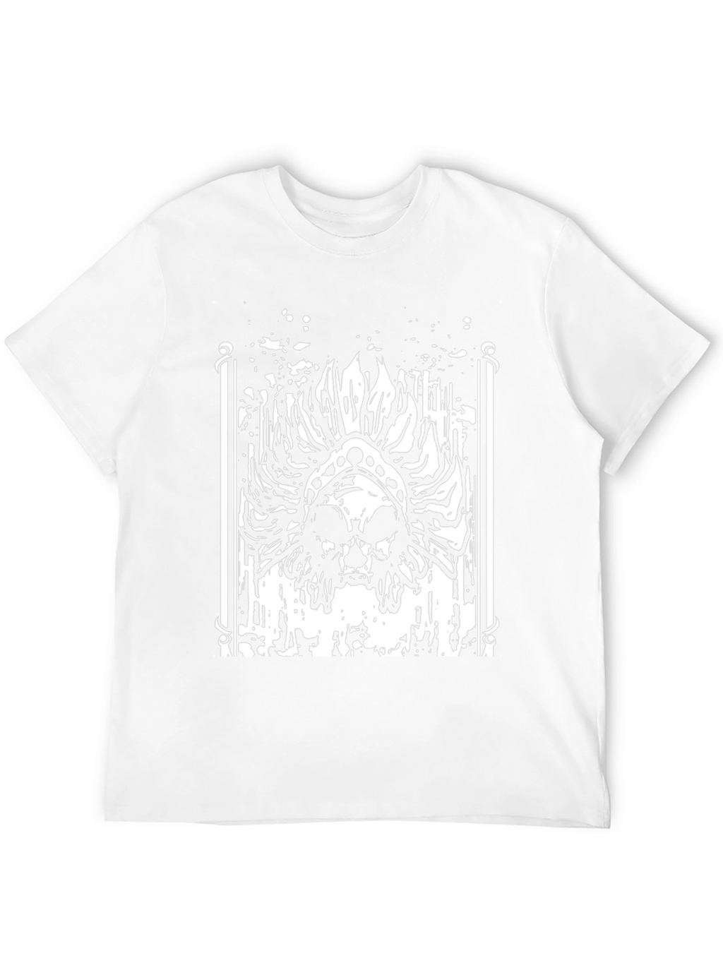 Skull Headdress Graphic Black T-Shirt