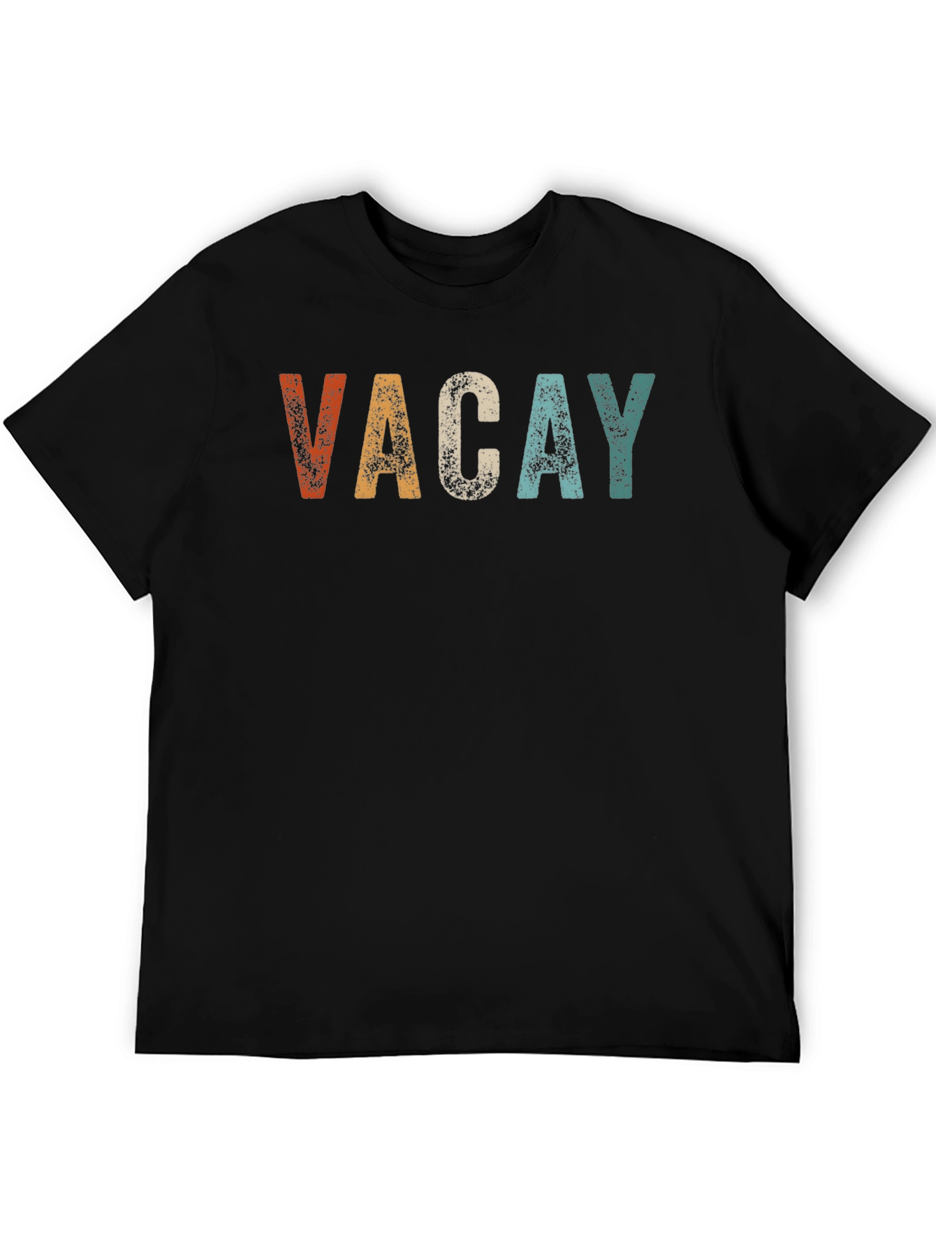 Vacay Vintage Style T-Shirt - Black