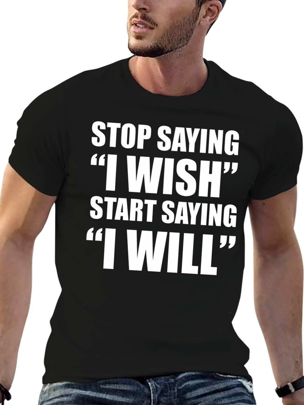 Motivational T-Shirt - Stop Wishing Start Doing!