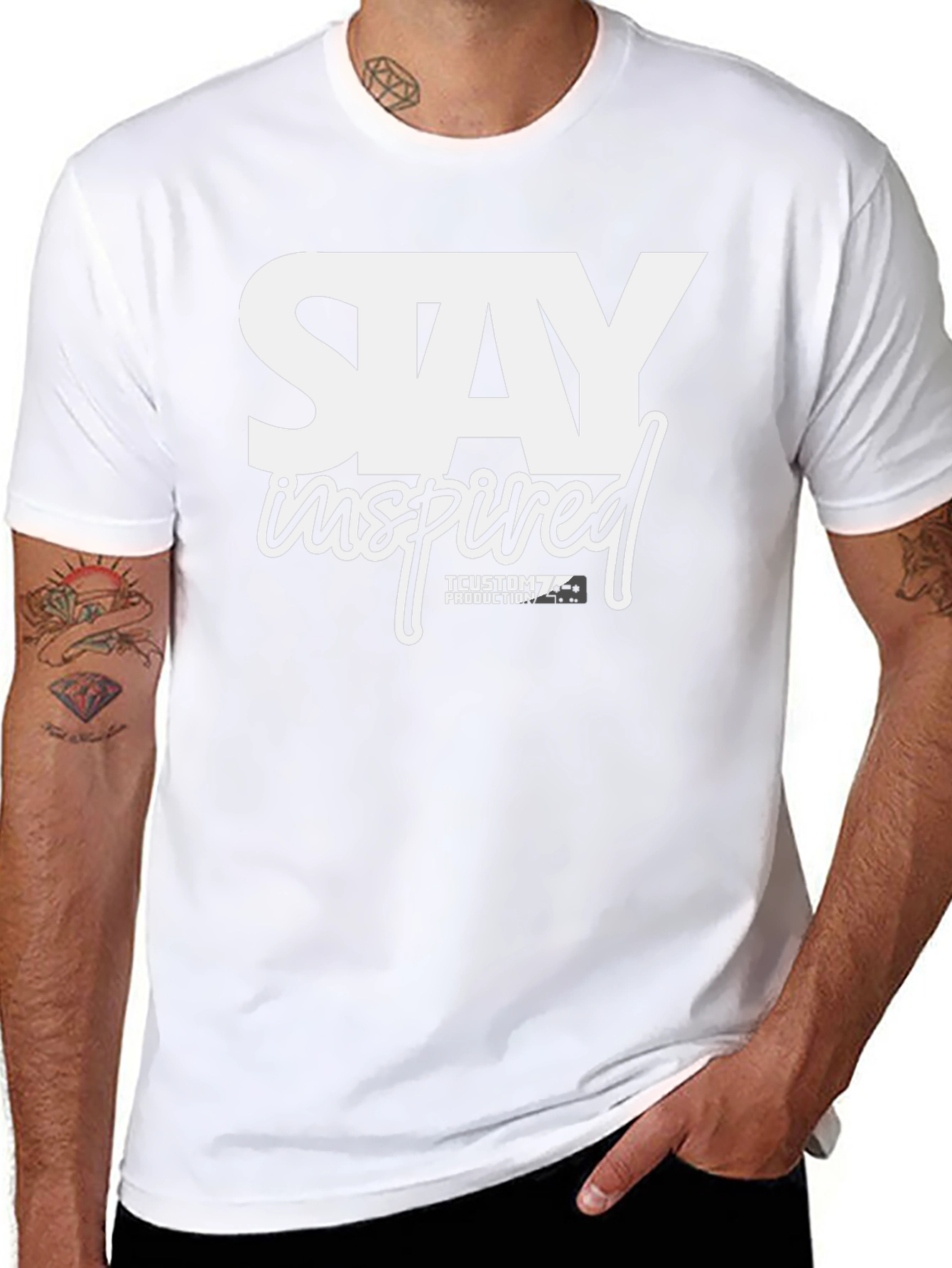 Stay Inspired Graphic T-Shirt - Black