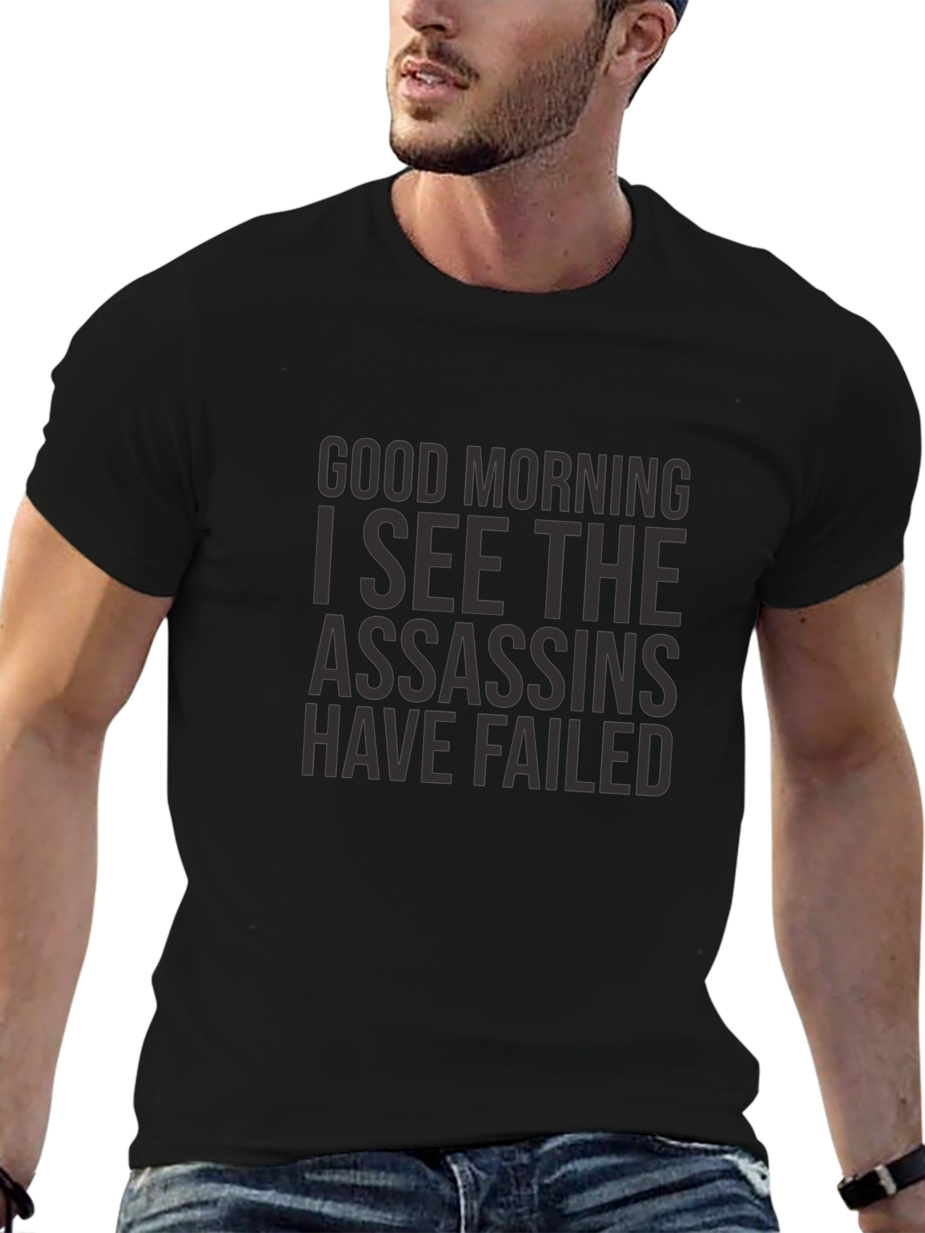 Good Morning Assassins Failed T-Shirt - Black