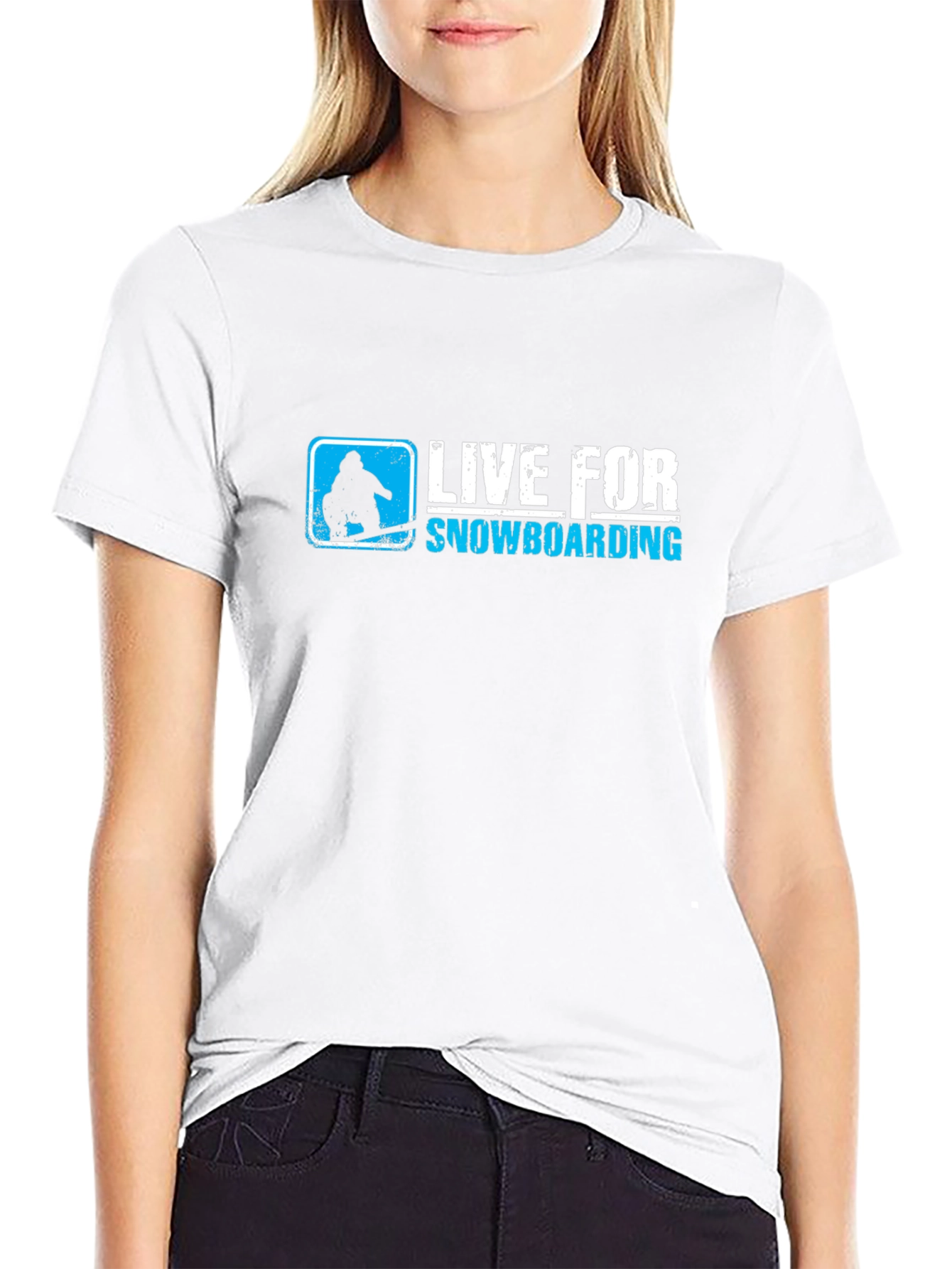Live for Snowboarding Black T-Shirt