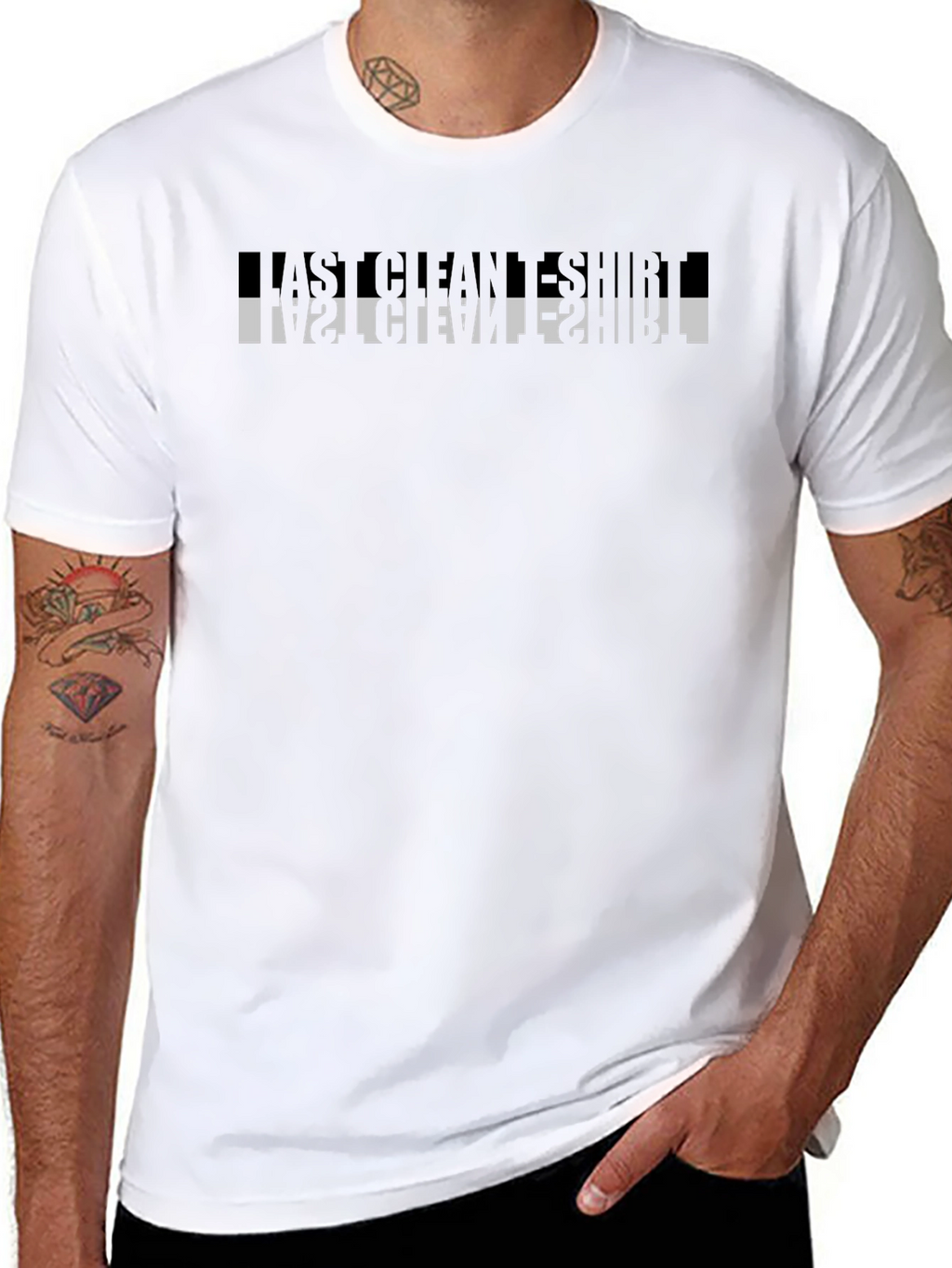 Last Clean T-Shirt Graphic Tee - Black