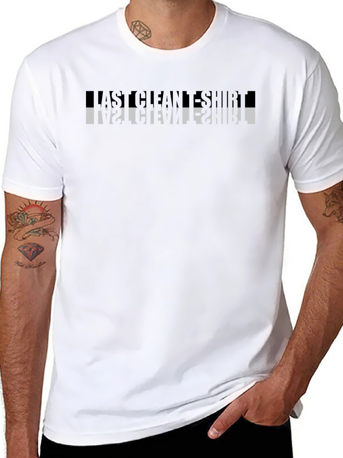 Last Clean T-Shirt Graphic Tee - Black