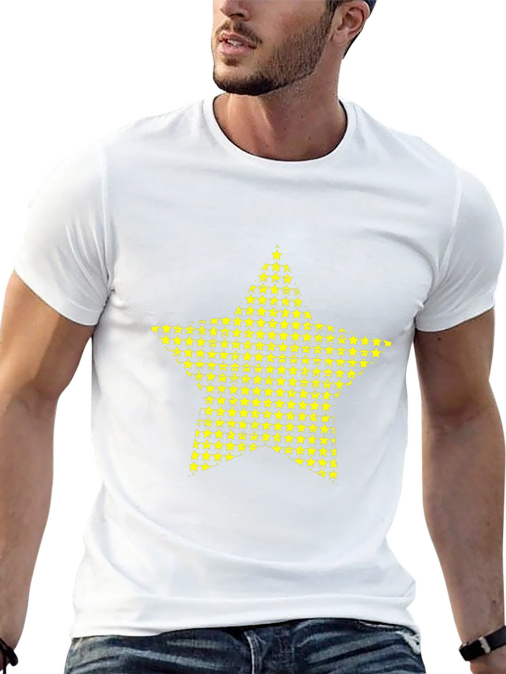 Starry Star Black T-Shirt - Casual Style