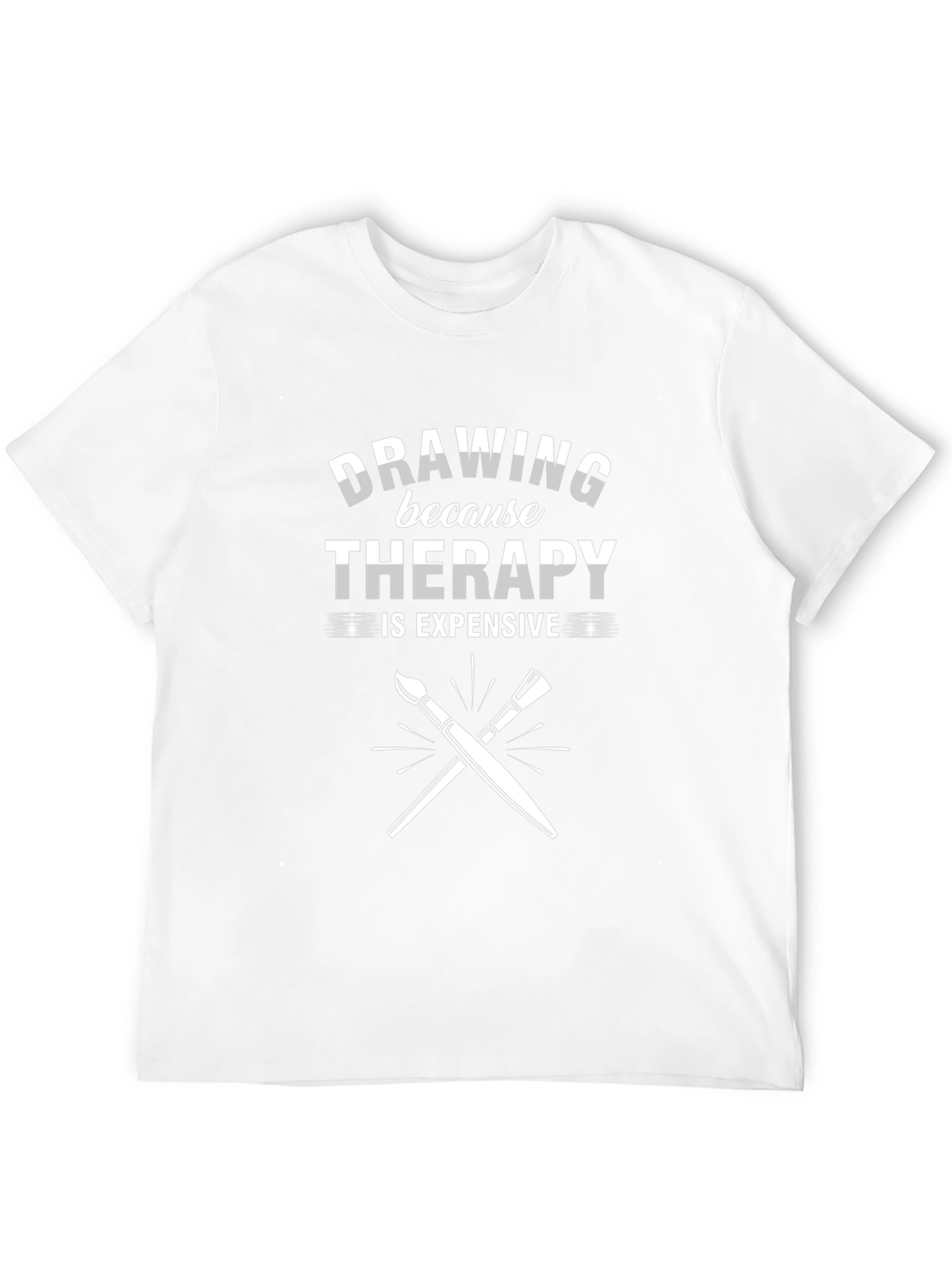 Drawing Therapy Tee - Artist Humor Shirt