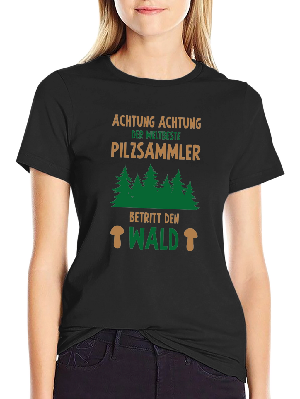 Pilzsammler T-Shirt - Mushroom Hunter Forest Tee