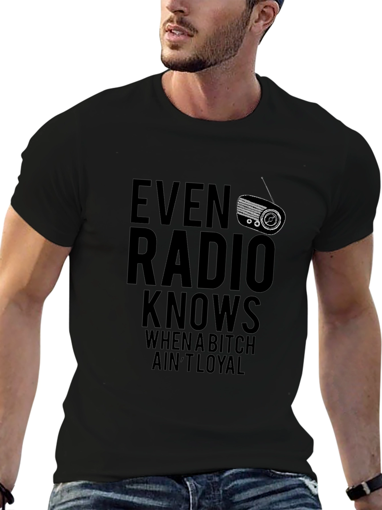 Even Radio Knows Mens Graphic Tee