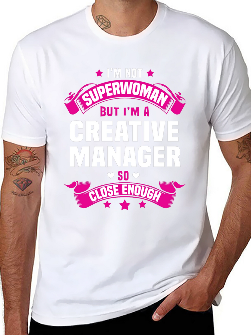 Creative Manager Graphic Tee - Funny Superwoman T-Shirt