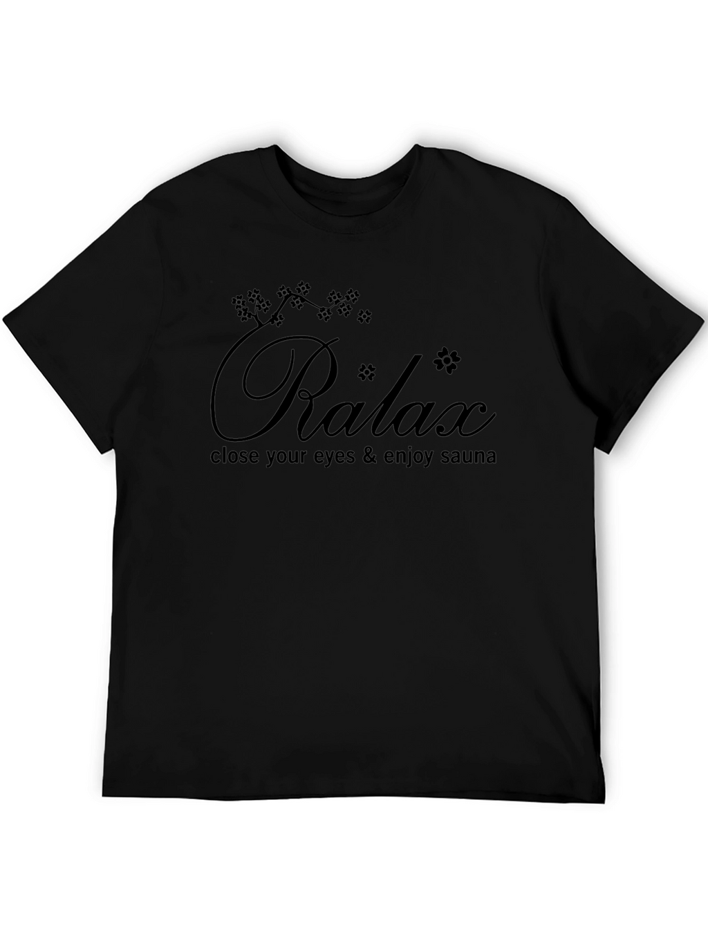 Relax Sauna T-Shirt - Black Graphic Tee