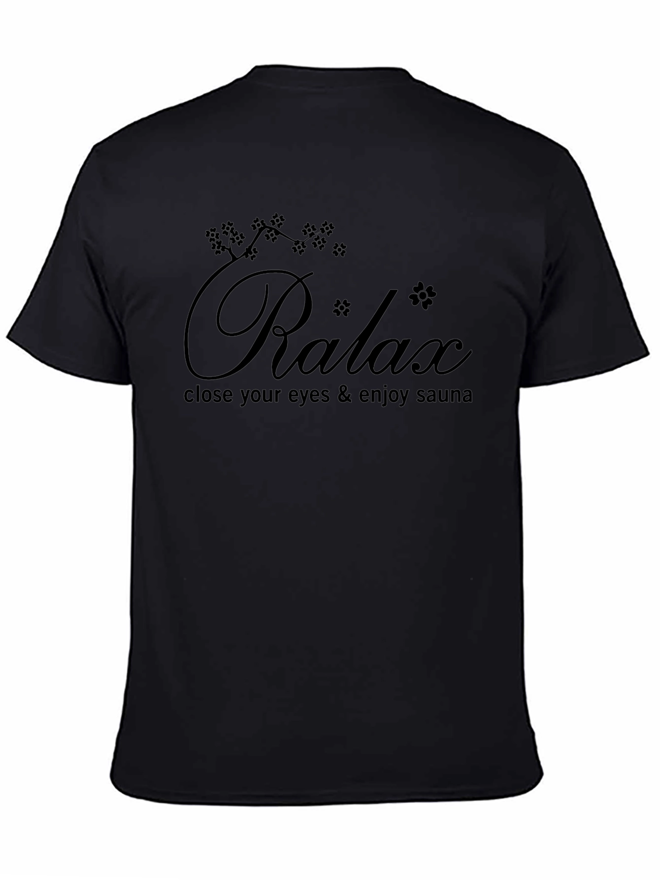 Relax Sauna T-Shirt - Black Graphic Tee