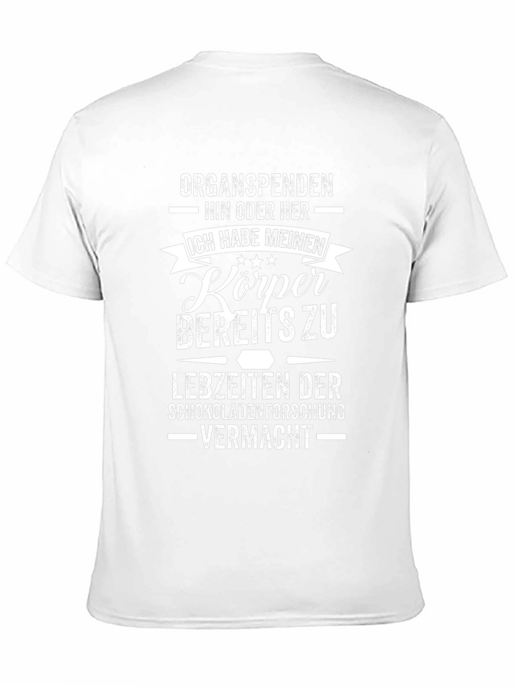 Organ Donation Funny T-Shirt - Chocolate Research