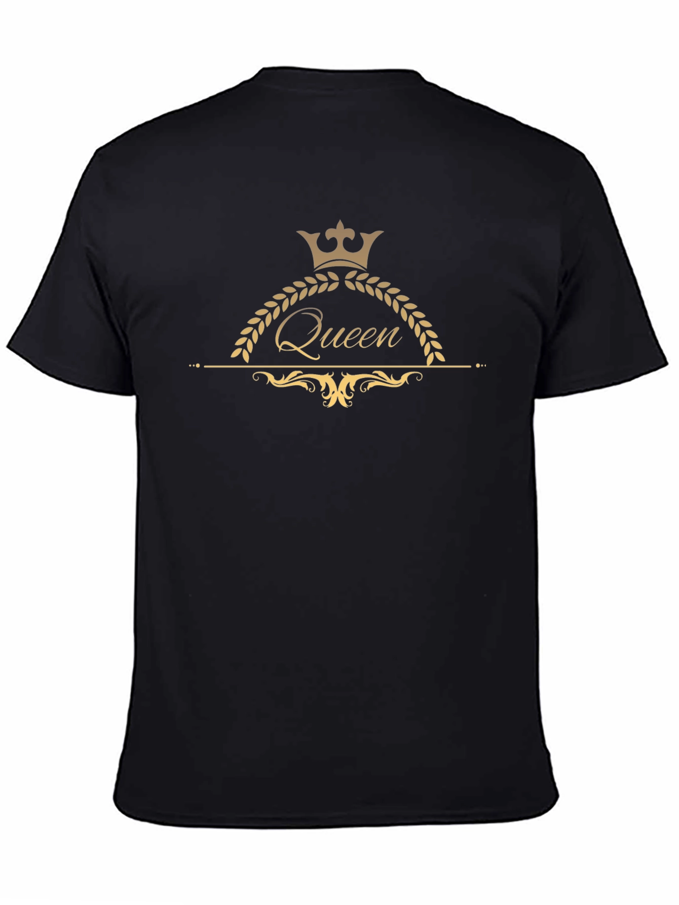 Queen Crown Graphic Black T-Shirt