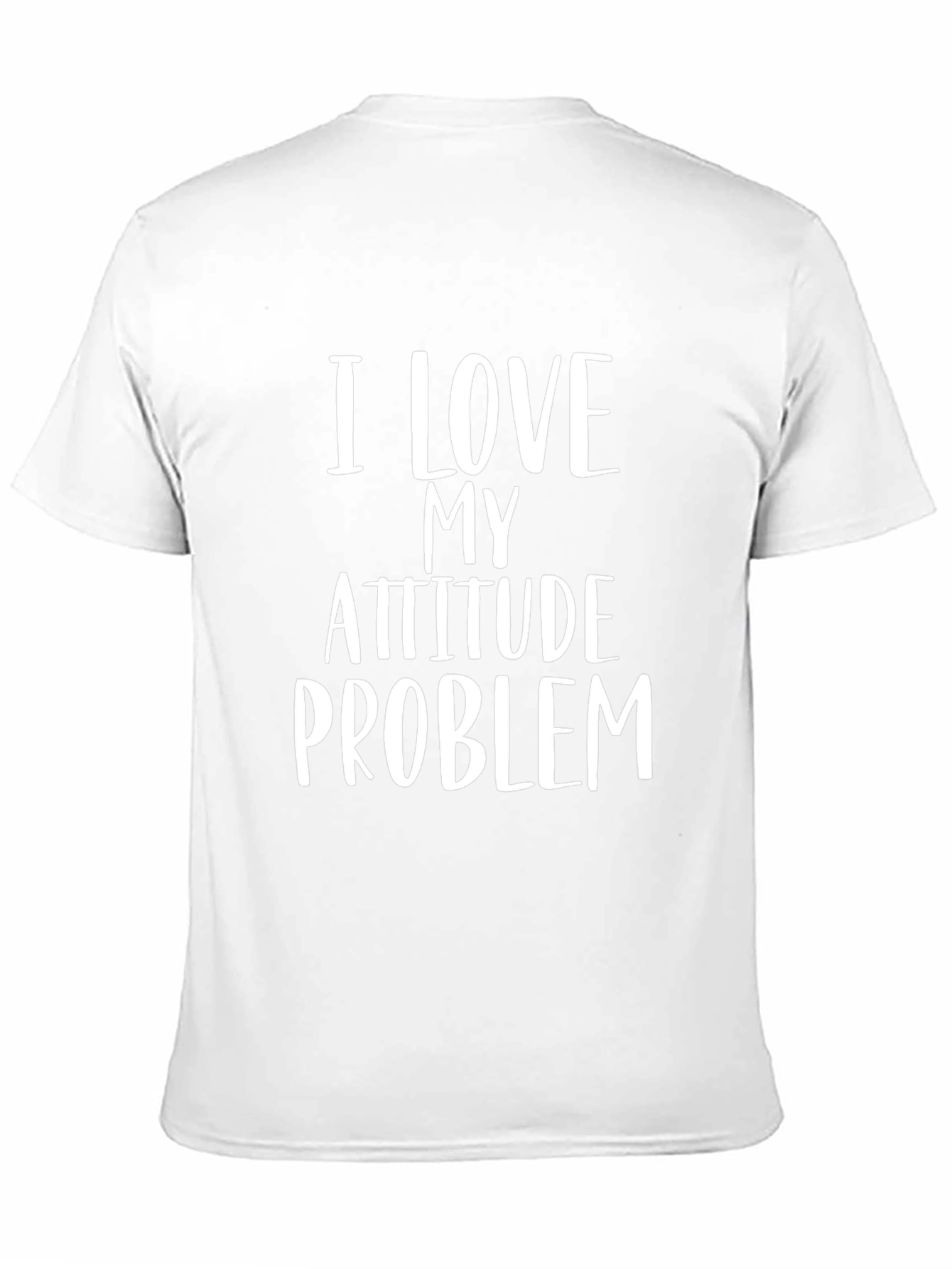 I Love My Attitude Problem Black T-Shirt