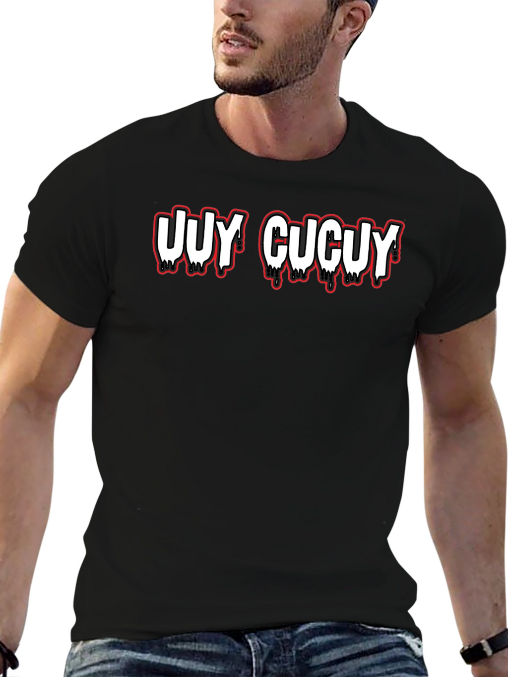 Uuy Cucuy Graphic T-Shirt - Mens Black Tee