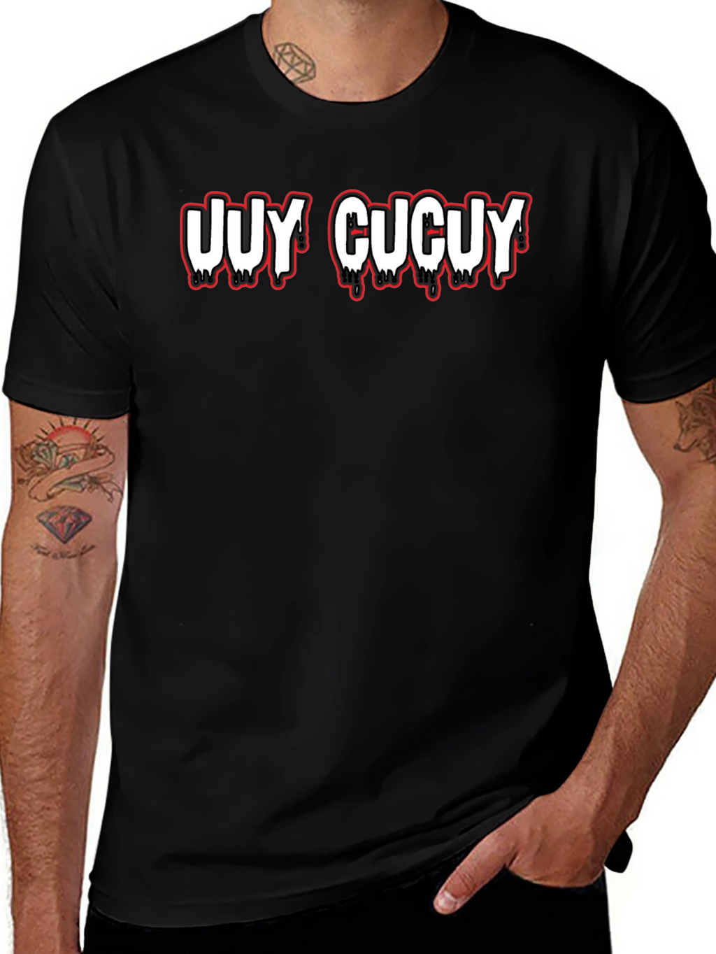 Uuy Cucuy Graphic T-Shirt - Mens Black Tee