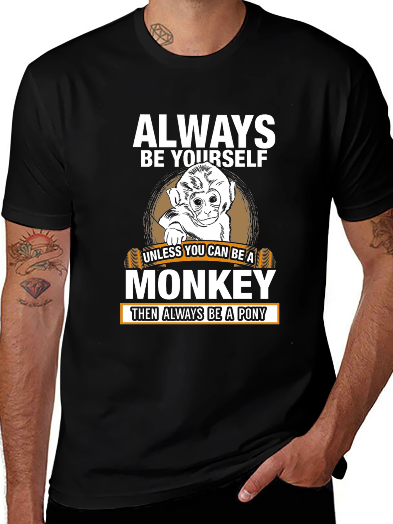 Always Be Yourself Monkey Graphic Tee
