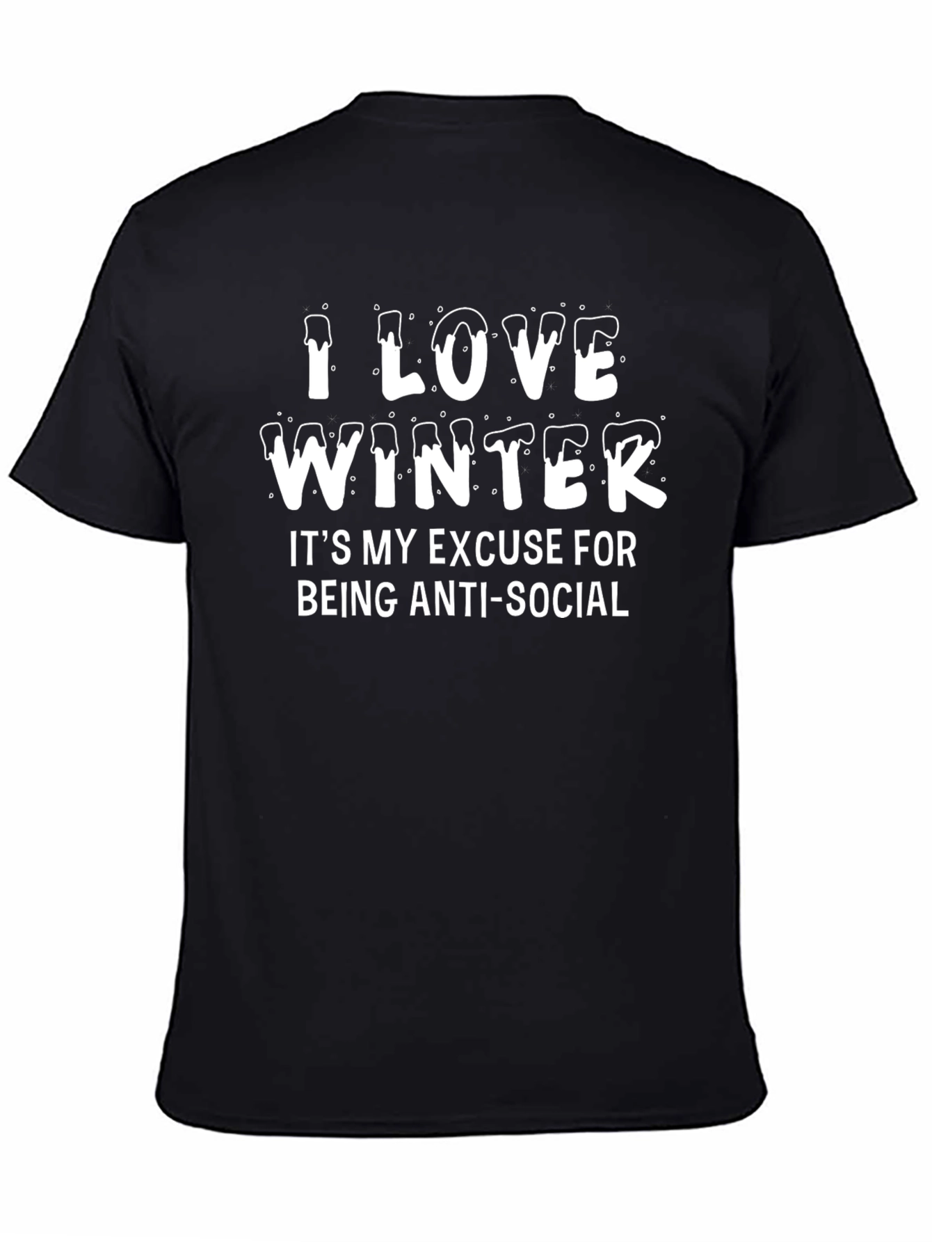 I Love Winter Anti-Social T-Shirt