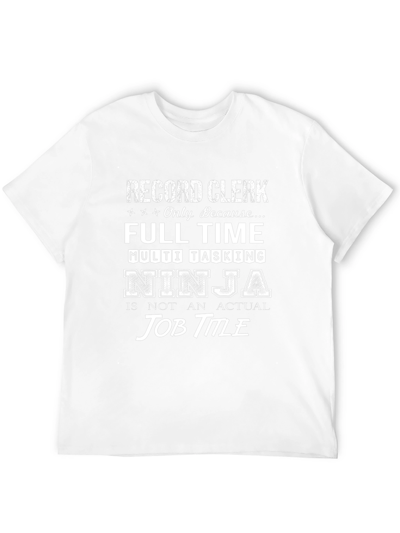 Record Clerk Ninja T-Shirt