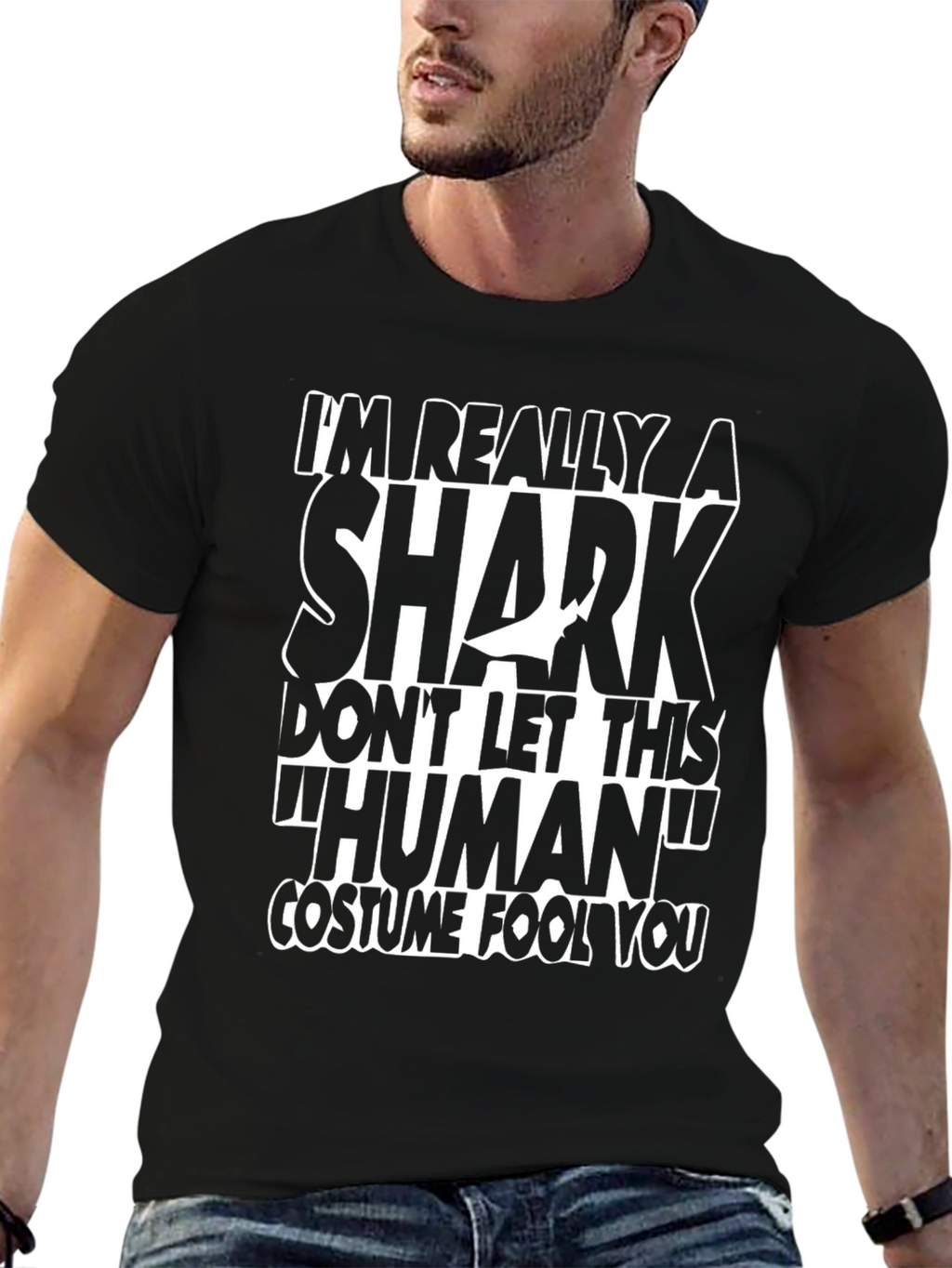 Im Really A Shark Funny Graphic T-Shirt