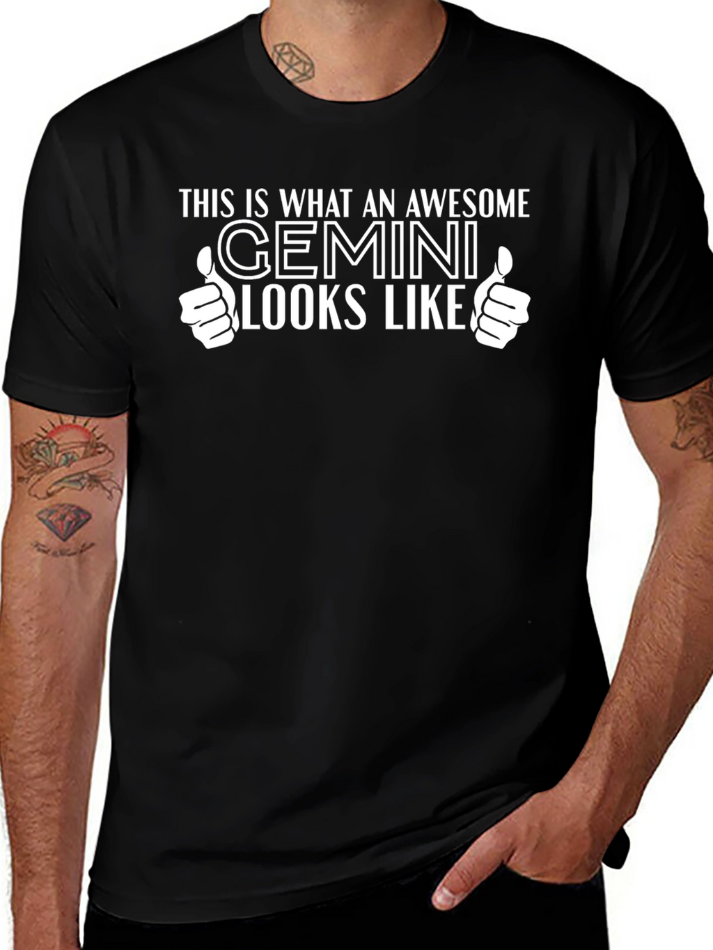 Awesome Gemini T-Shirt Zodiac Tee
