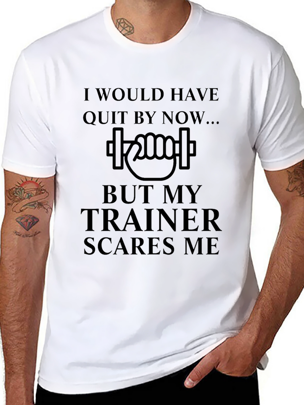 Trainer Scares Me Funny Gym T-Shirt