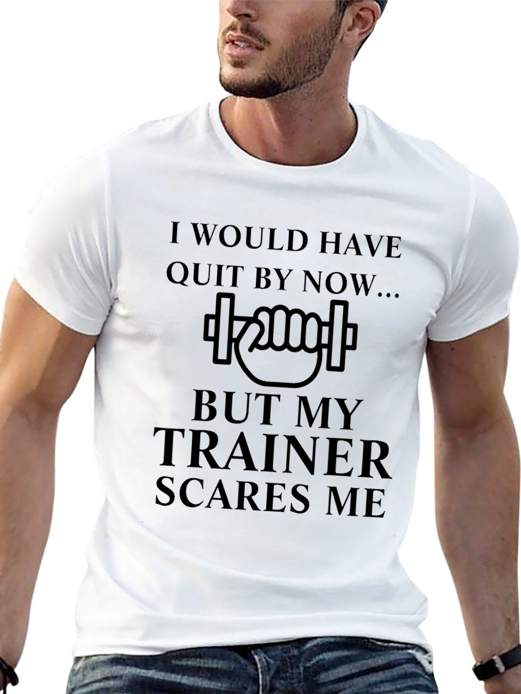 Trainer Scares Me Funny Gym T-Shirt