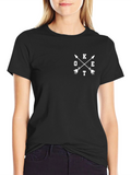 Mens Arrow Graphic Tee - Casual Cotton Blend Top