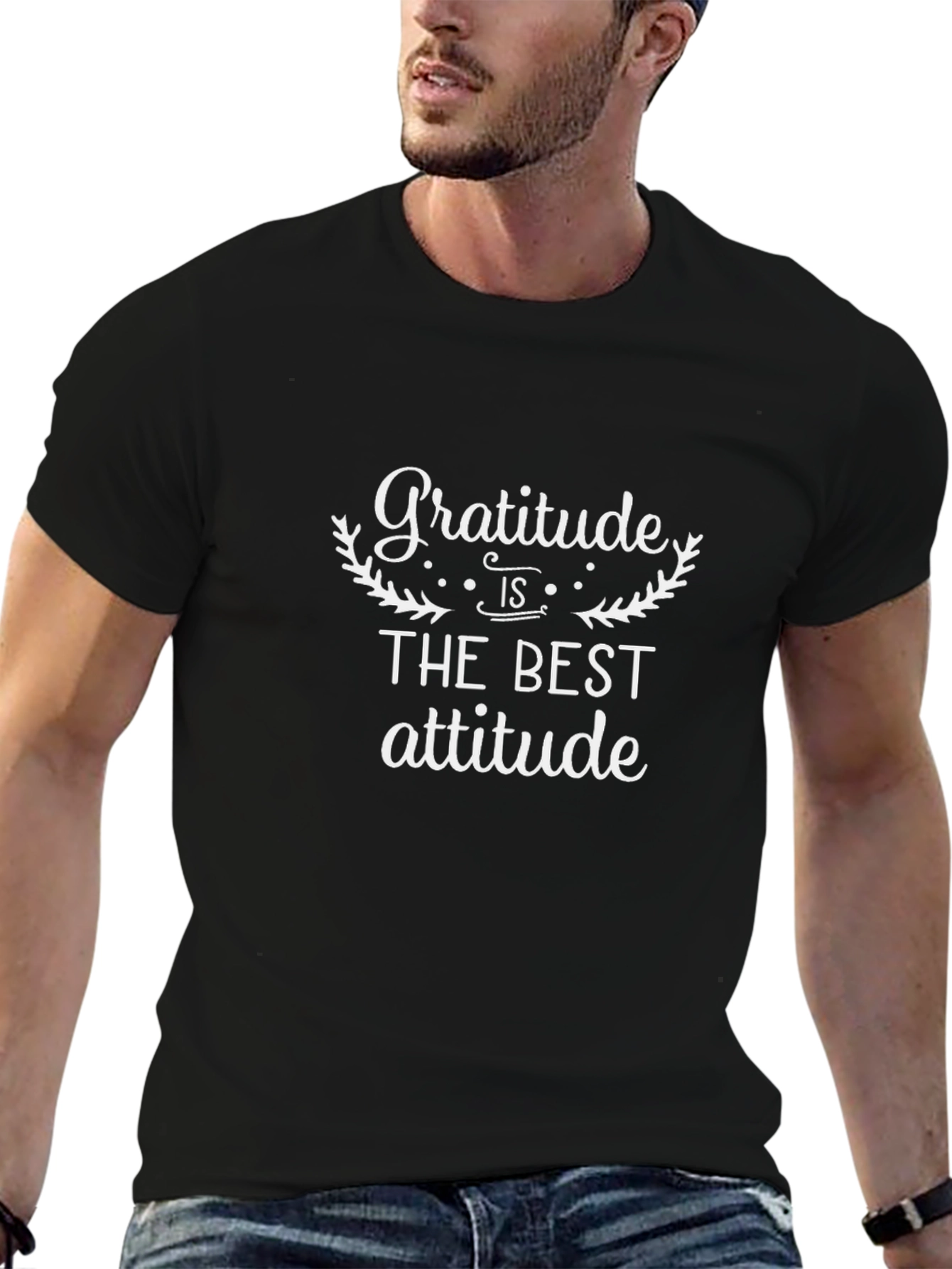 Gratitude Best Attitude T-Shirt | Trendy Graphic Tee