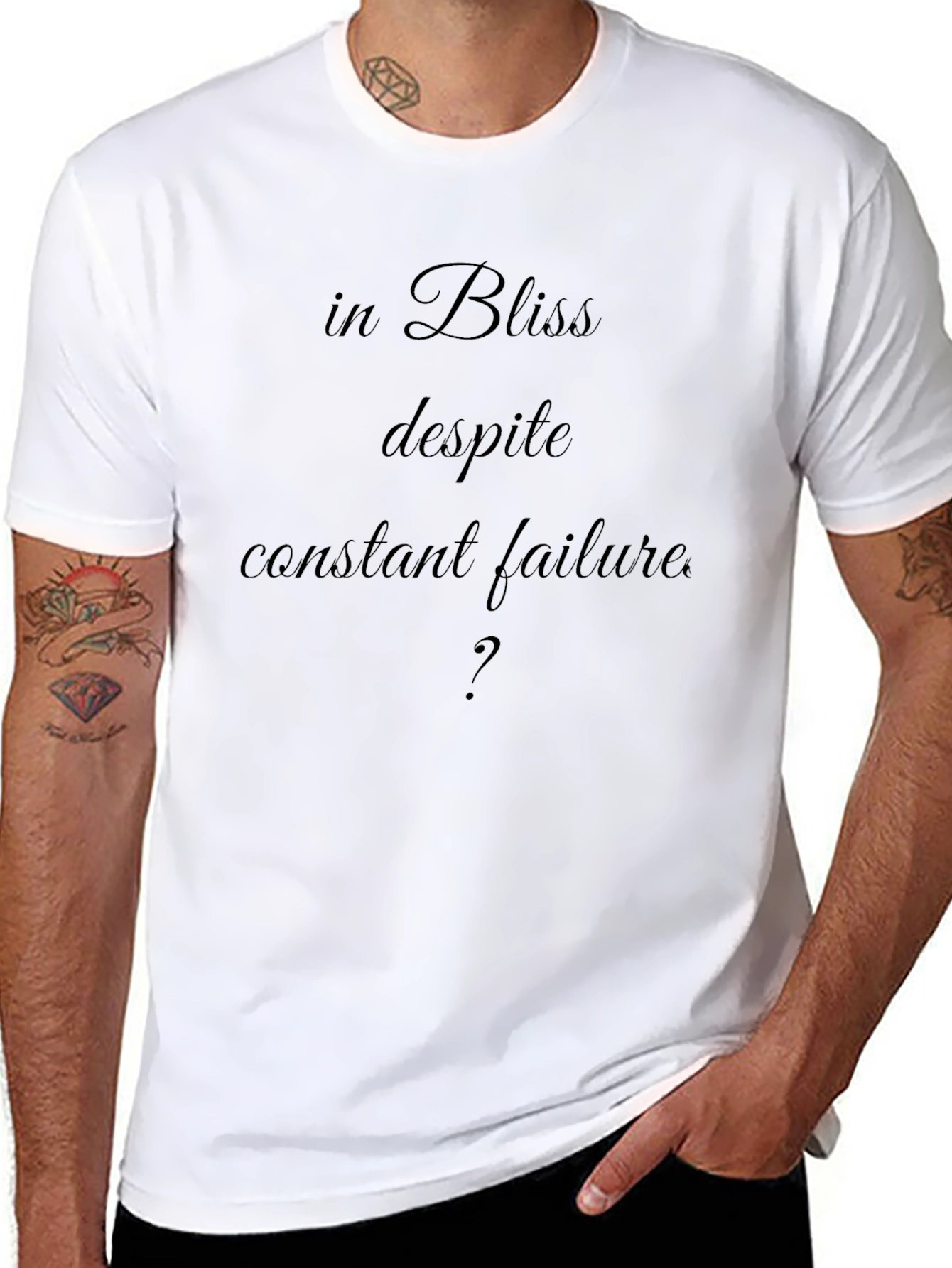 In Bliss Despite Failure Black T-Shirt