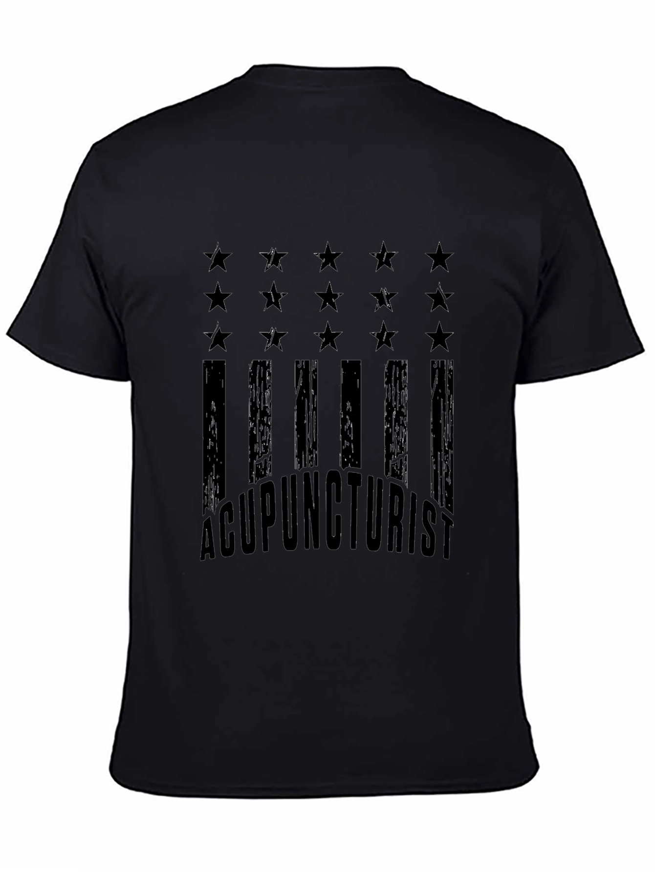 Acupuncturist American Flag Graphic T-Shirt