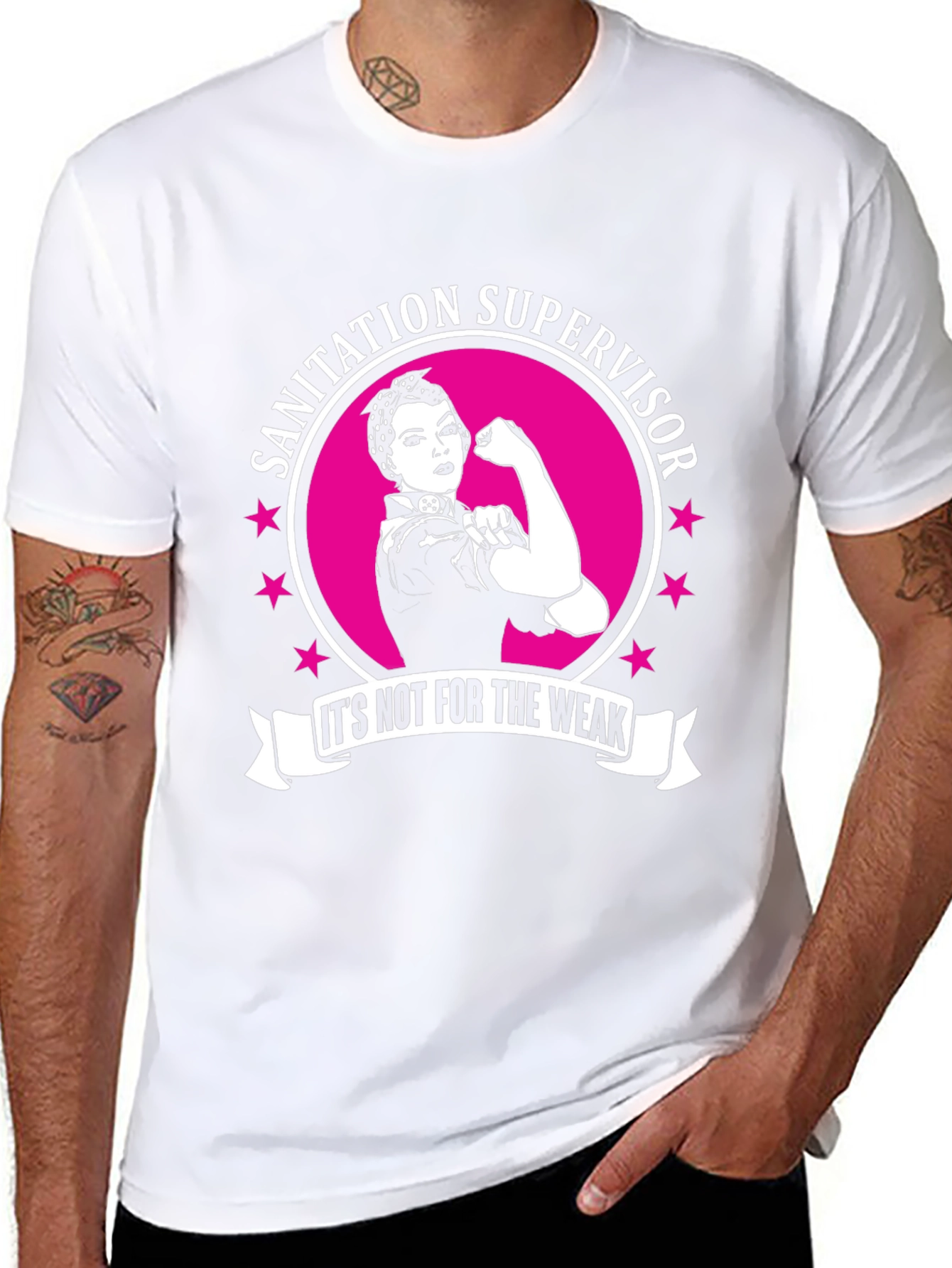 Sanitation Supervisor Strong Woman T-Shirt
