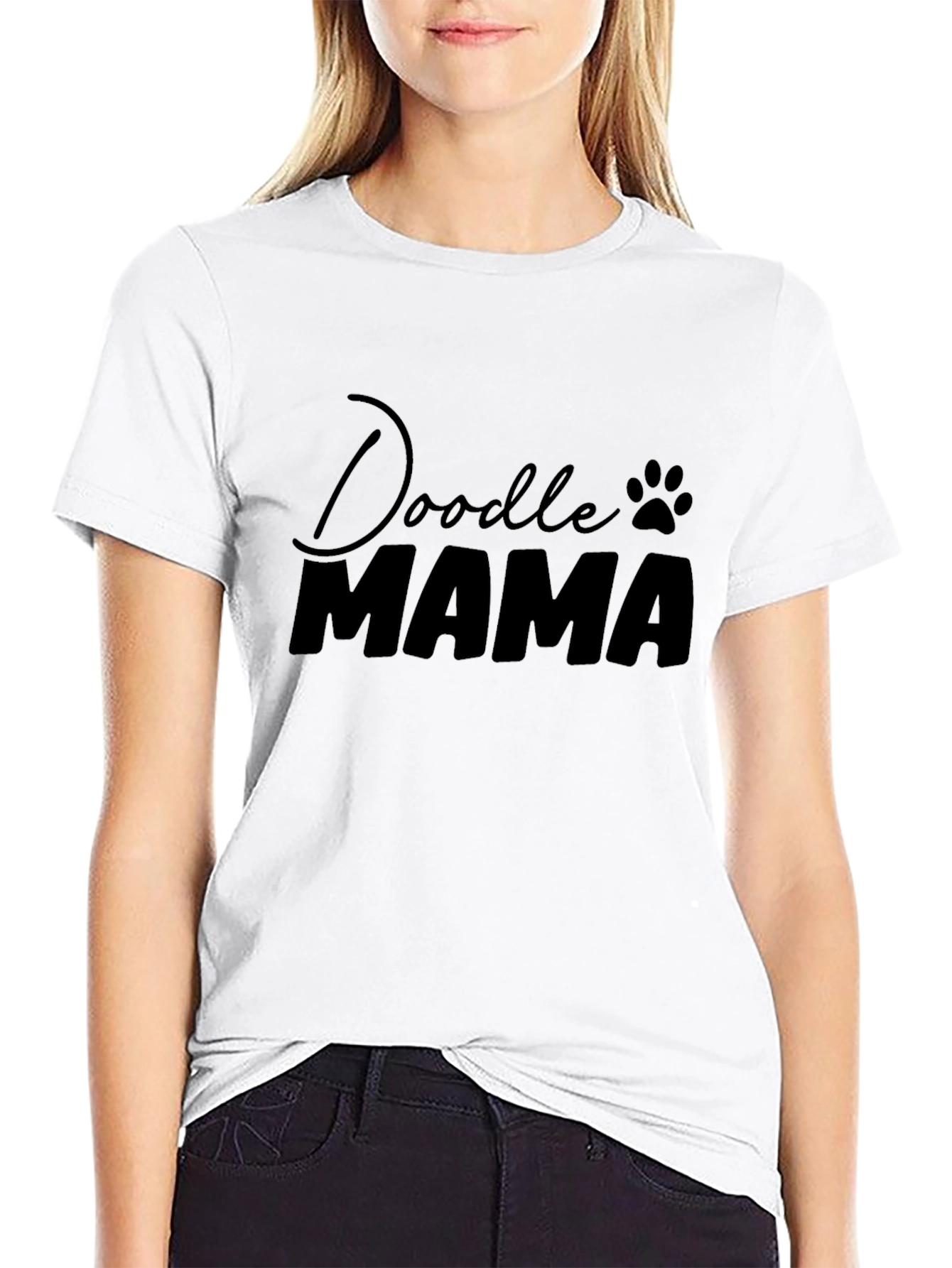 Doodle Mama Black T-Shirt - Perfect for Dog Moms