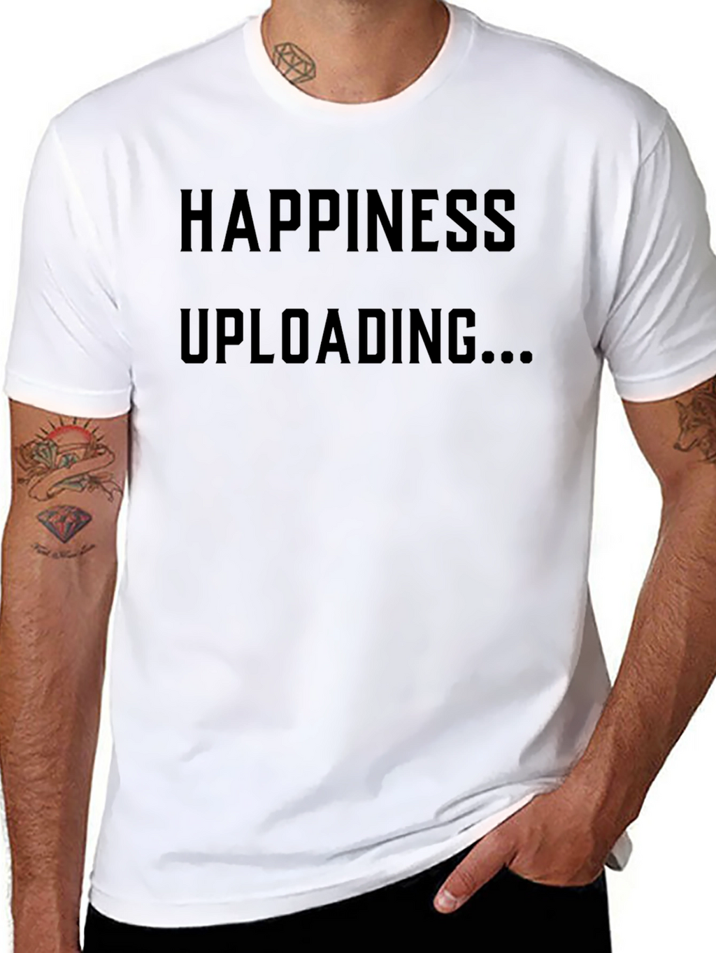 Happiness Uploading T-Shirt