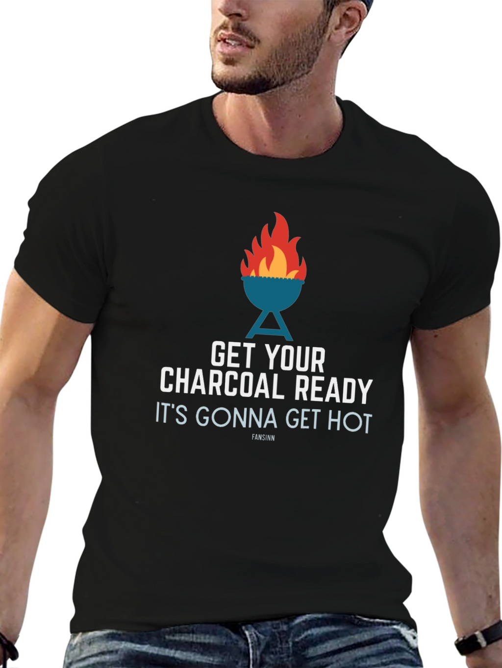 Get Your Charcoal Ready BBQ Graphic Tee