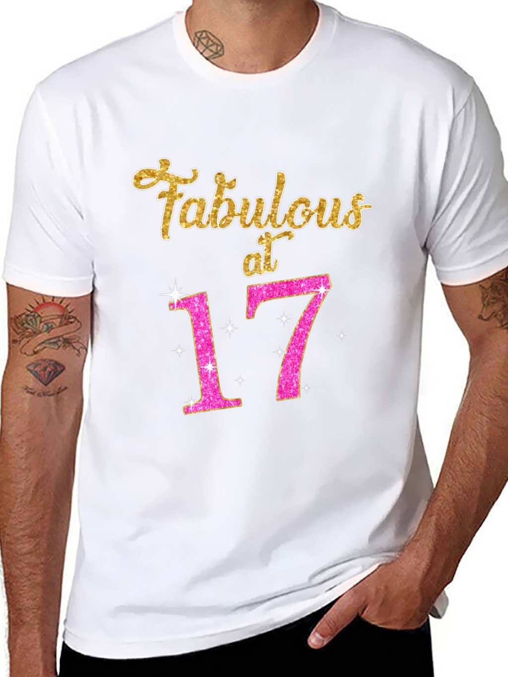 Fabulous at 17 Black T-Shirt