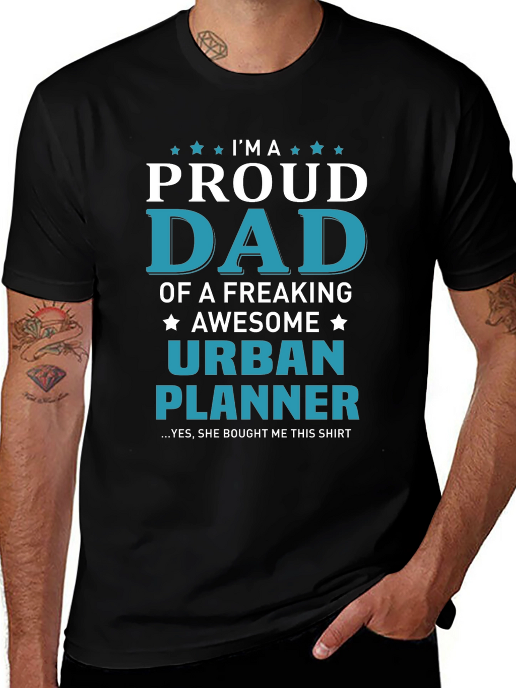Proud Dad Urban Planner T-Shirt