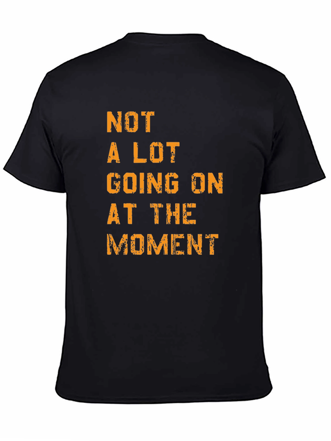 Mens Not A Lot Going On Graphic Tee - Black