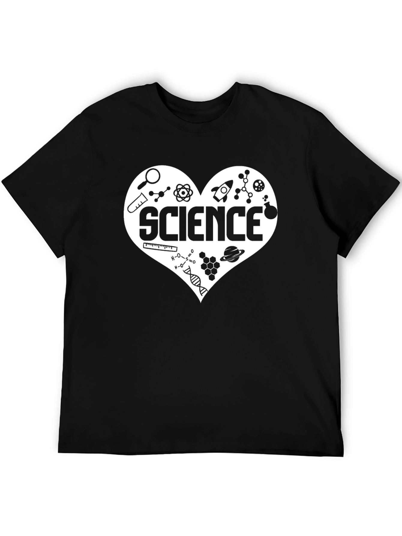 Science Love T-Shirt - Black