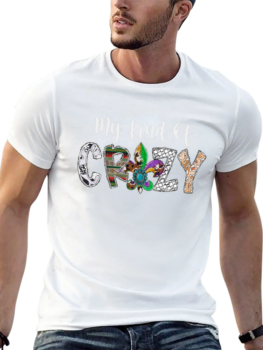 My Kind Of Crazy Black Graphic Tee