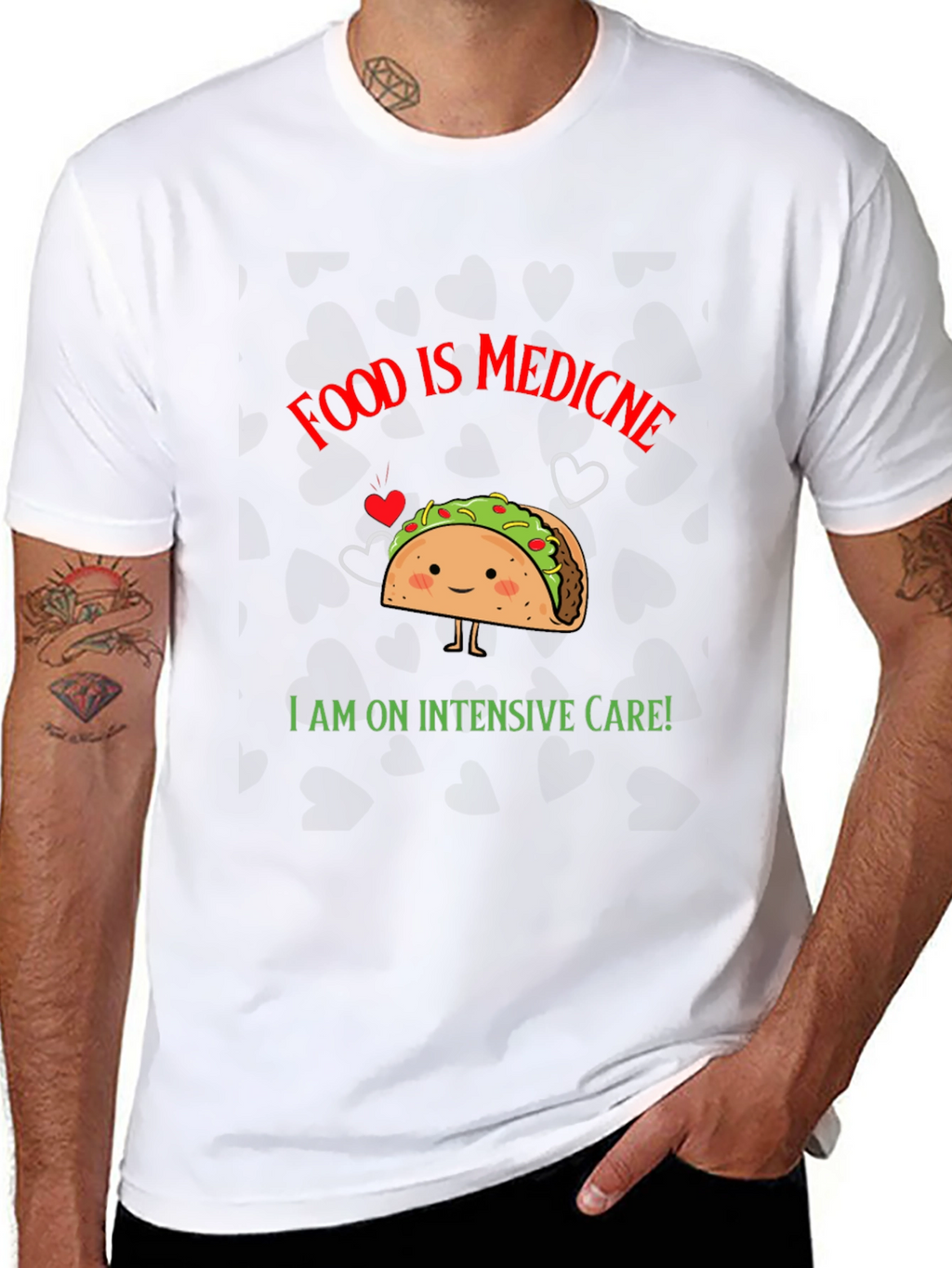 Food is Medicine Taco T-Shirt