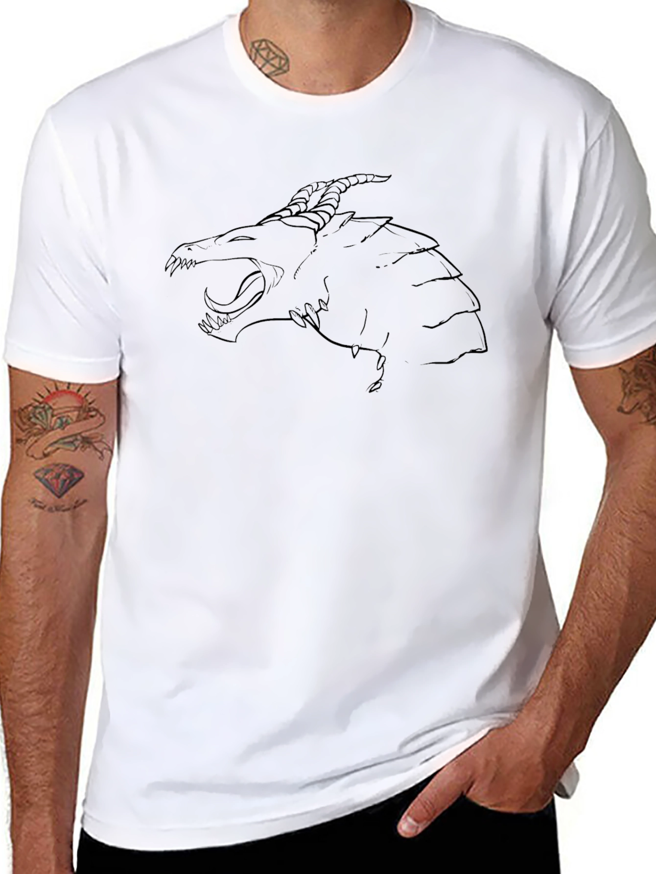 Dragon Graphic Black Tee