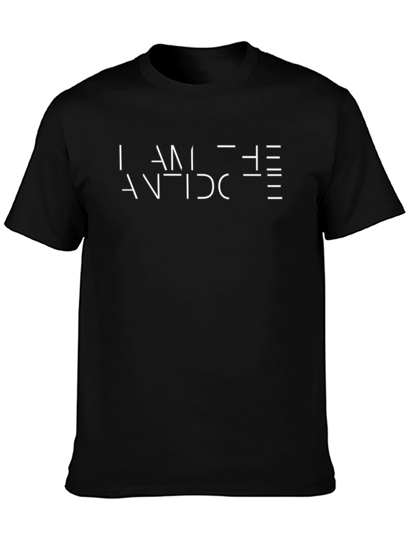 I Am The Antidote Graphic Tee - Black Cotton T-Shirt