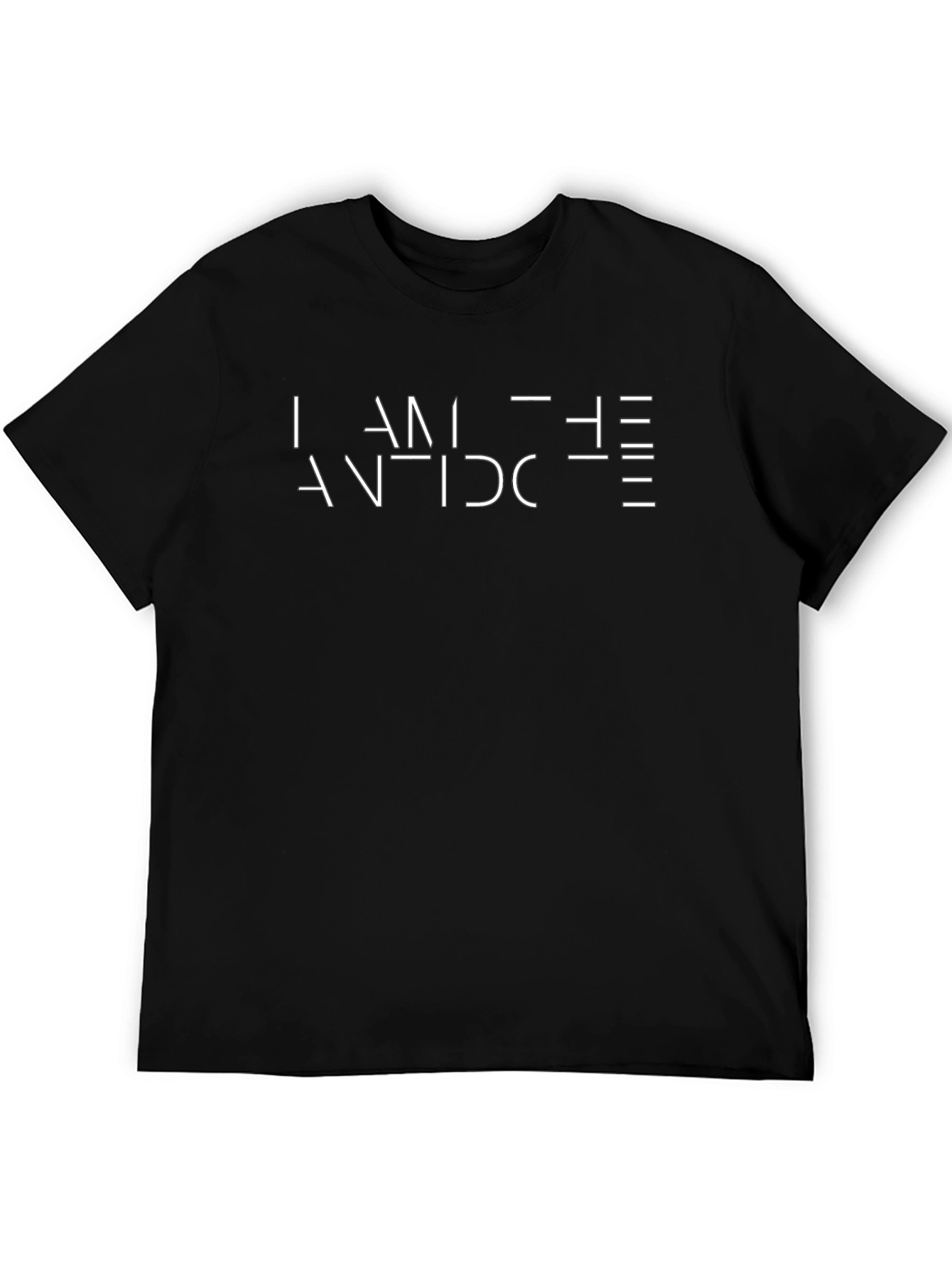 I Am The Antidote Graphic Tee - Black Cotton T-Shirt