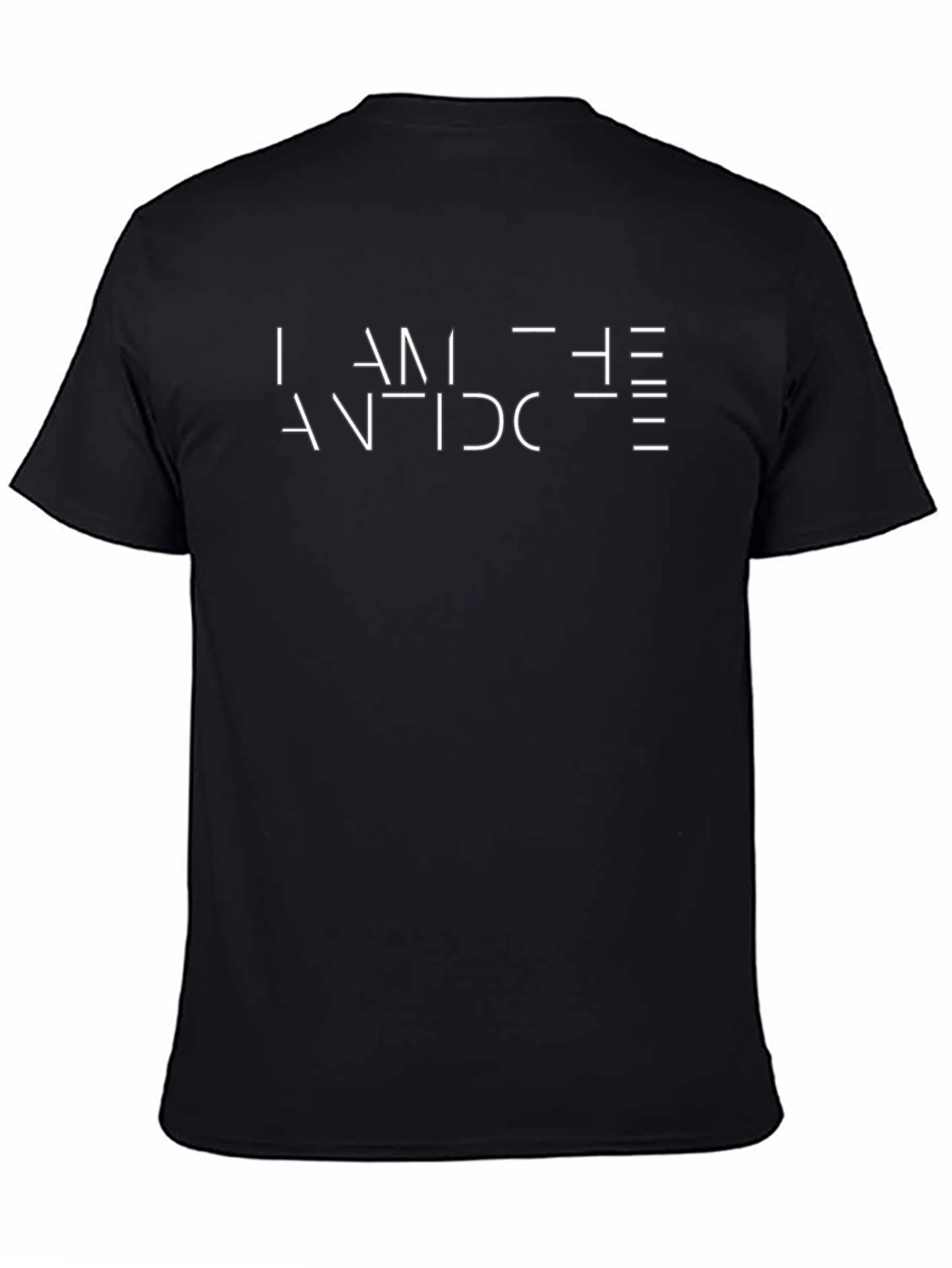 I Am The Antidote Graphic Tee - Black Cotton T-Shirt