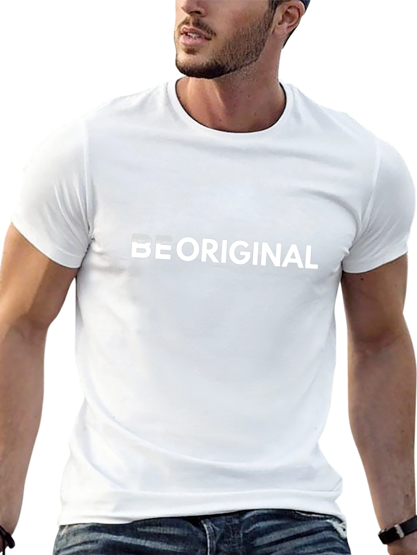 Be Original Black Graphic Tee