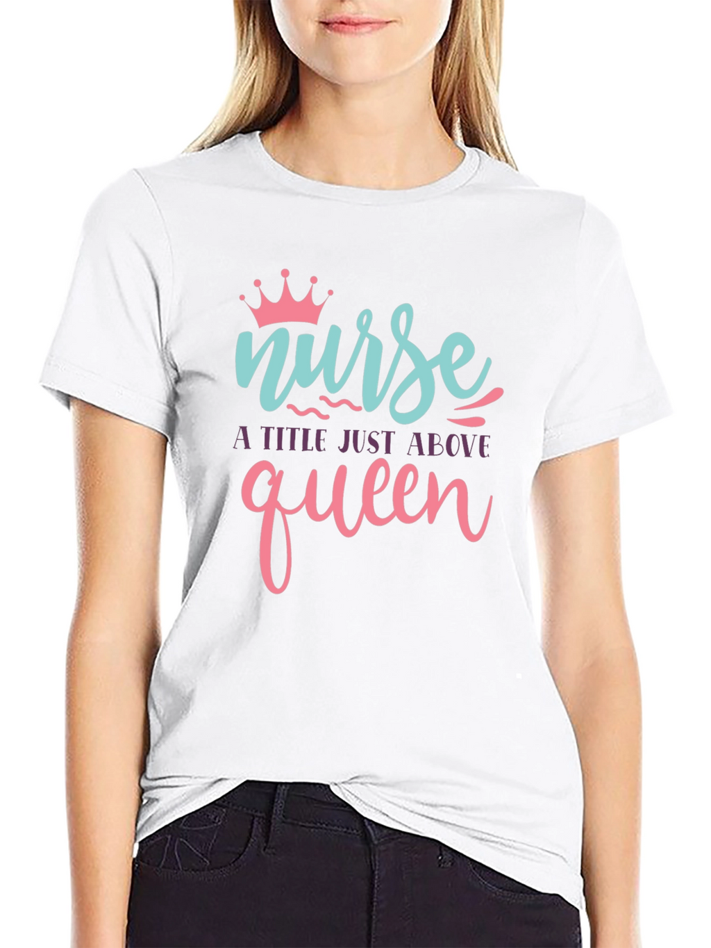 Nurse Queen Black T-Shirt